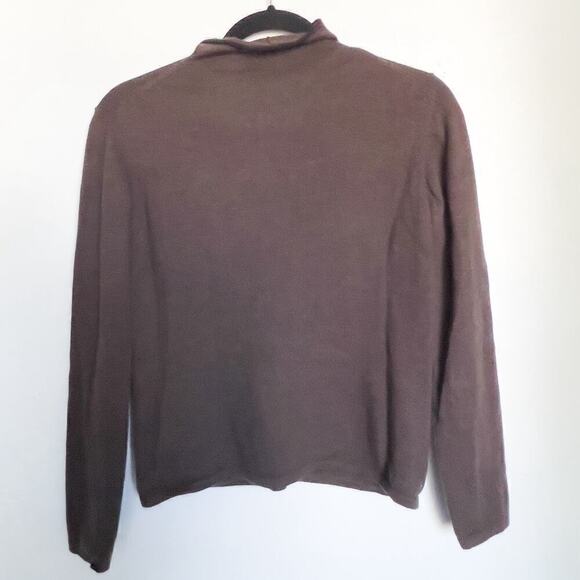 Bibelot Merino Wool Knit Sweater Pullover Large Brown - Picture 3 of 3